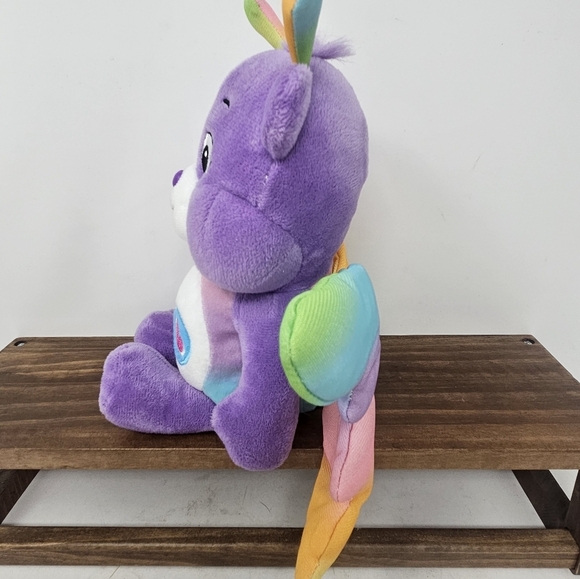 Care Bears 9" Purple Share Bear Butterfly Plush - 40th Anniversary Spring Theme - Picture 2 of 8